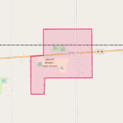 Map of Merrill