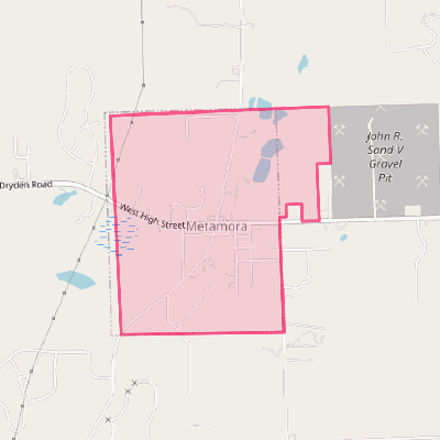 Map of Metamora