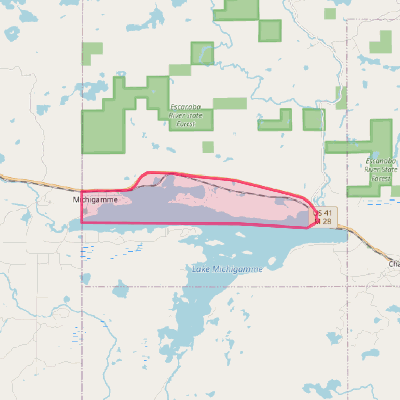 Map of Michigamme