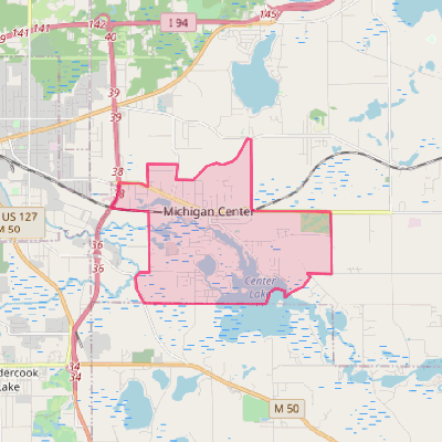 Map of Michigan Center