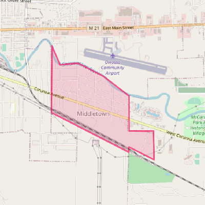 Map of Middletown