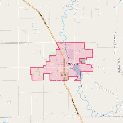 Map of Middleville