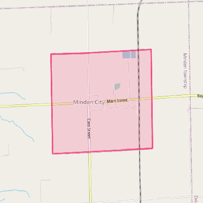 Map of Minden City