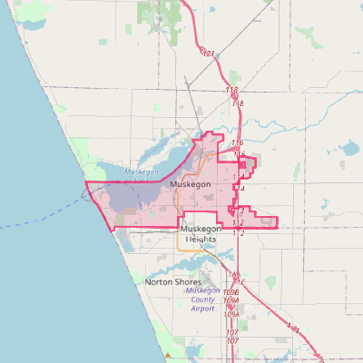 Map of Muskegon