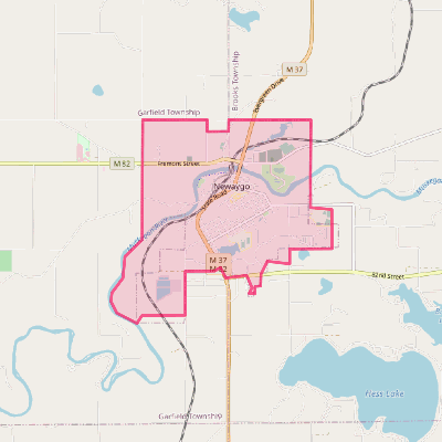 Map of Newaygo