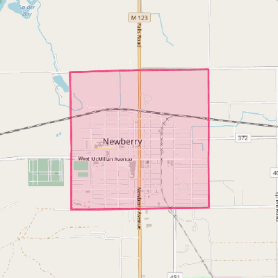 Map of Newberry