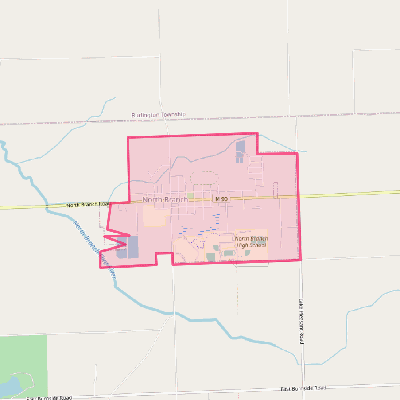 Map of North Branch