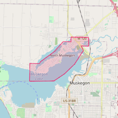 Map of North Muskegon