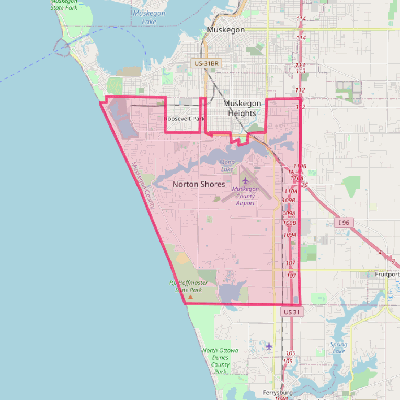 Map of Norton Shores