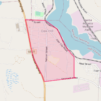 Map of Oak Hill