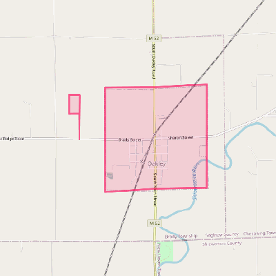 Map of Oakley