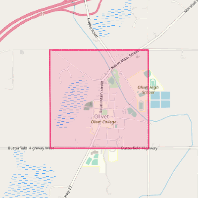 Map of Olivet