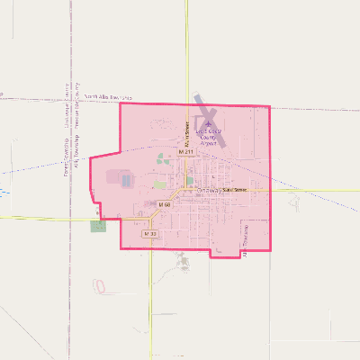 Map of Onaway