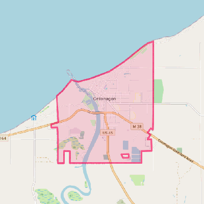 Map of Ontonagon