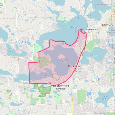 Map of Orchard Lake Village