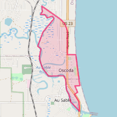 Map of Oscoda