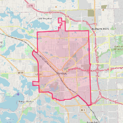 Map of Pontiac