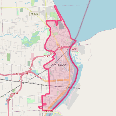 Map of Port Huron