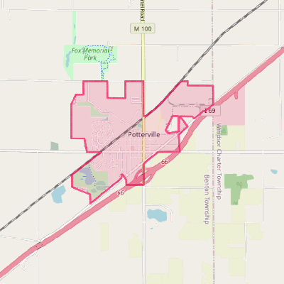 Map of Potterville