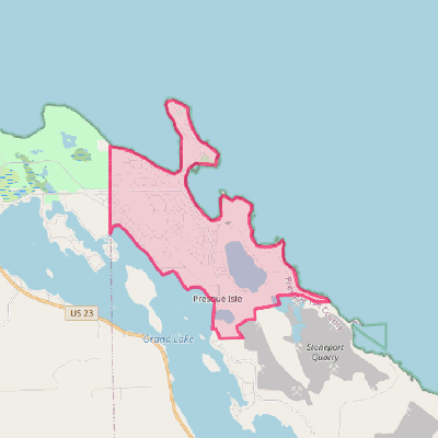 Map of Presque Isle Harbor