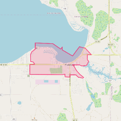 Map of Prudenville