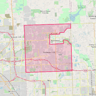 Map of Rochester Hills