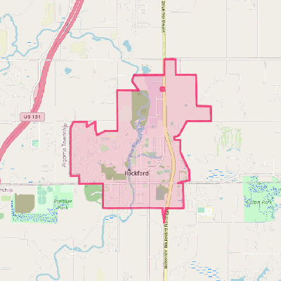 Map of Rockford