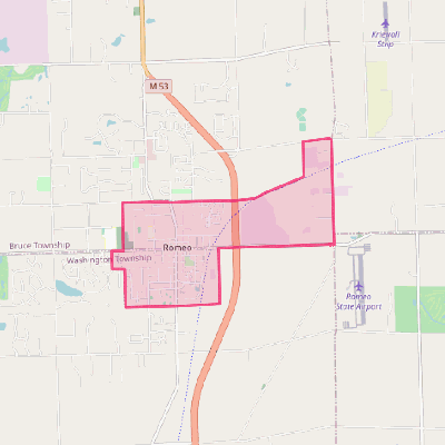 Map of Romeo