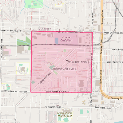 Map of Roosevelt Park