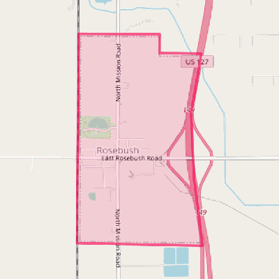 Map of Rosebush