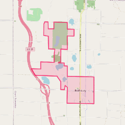 Map of Rothbury