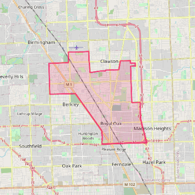 Map of Royal Oak