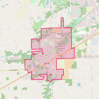 Map of Saline