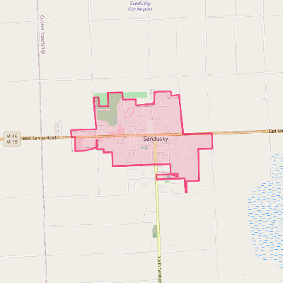 Map of Sandusky