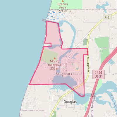 Map of Saugatuck