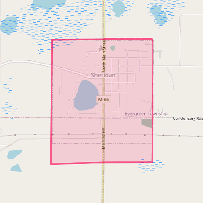 Map of Sheridan