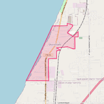 Map of Shoreham
