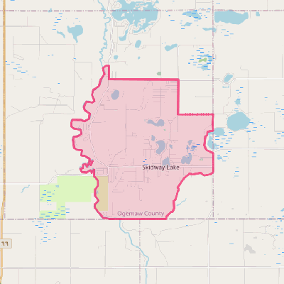 Map of Skidway Lake