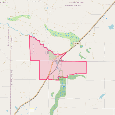 Map of South Boardman