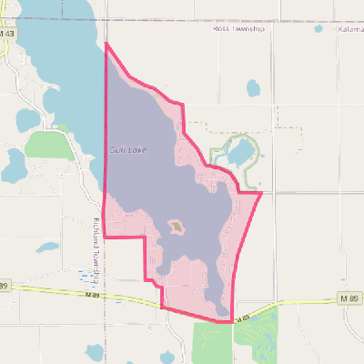 Map of South Gull Lake