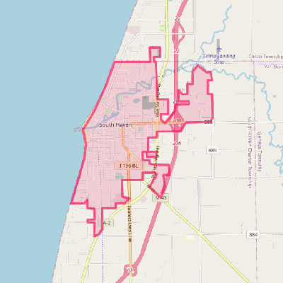 Map of South Haven