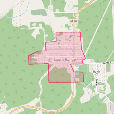 Map of South Range