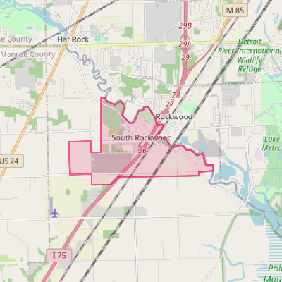 Map of South Rockwood