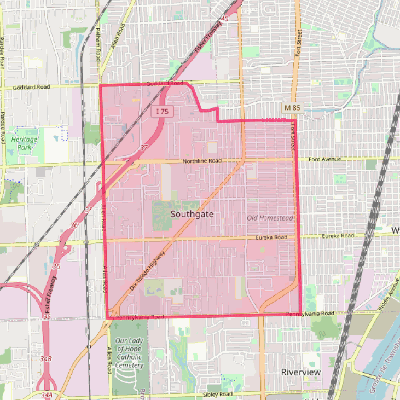 Map of Southgate