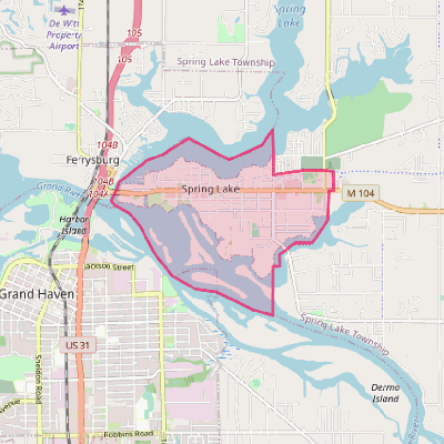 Map of Spring Lake