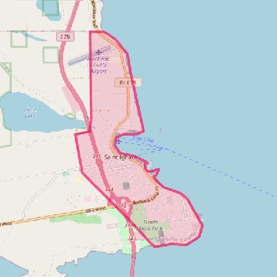 Map of St. Ignace