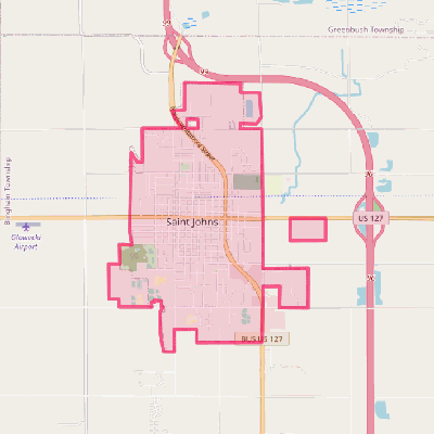 Map of St. Johns