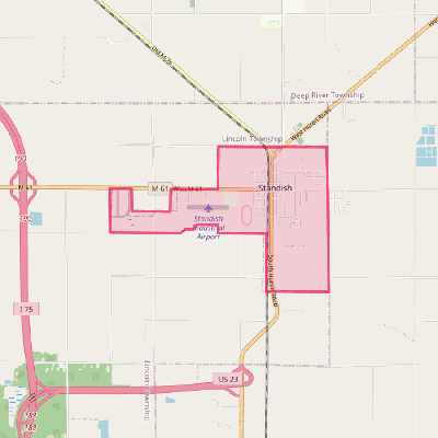Map of Standish