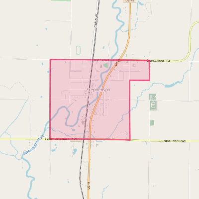 Map of Stephenson