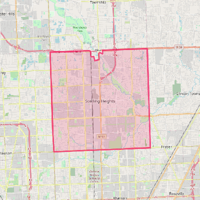 Map of Sterling Heights